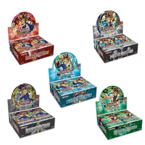 Yu-Gi-Oh! 25th Anniversary 5 Booster Boxs קלפי יו-גי-הו TCG מקוריים באנדל 5 בוסטר בוקסים 25 שנה