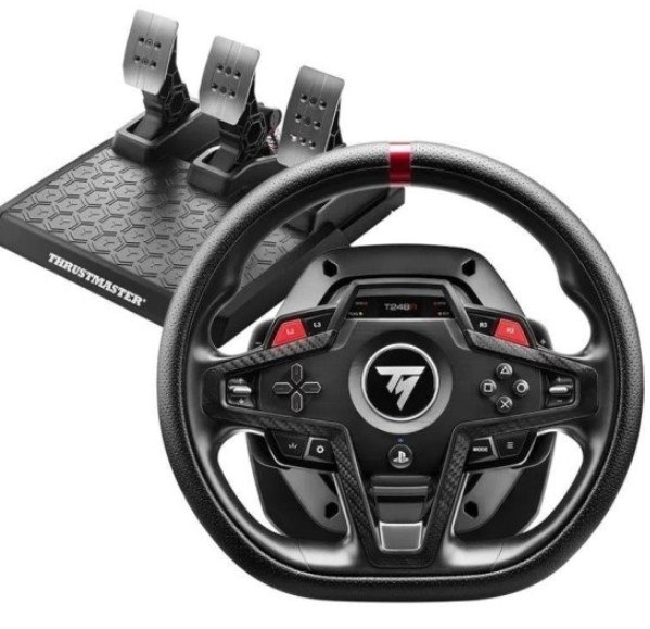 הגה מירוצים עם דוושות Thrustmaster T248R Force Feedback PS/PC – שם המוצר המלא הגה מירוצים שחור