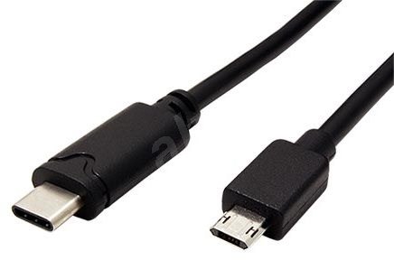 כבל מתאם USB Type C זכר לחיבור Micro USB2.0 זכר B באורך 1.5 מטר