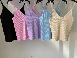 V Rib Tank Top