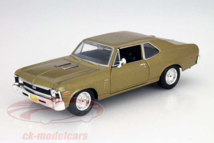 מאיסטו - שברולט נובה 1970 ירוק - MAISTO CHEVROLET NOVA  SS  1:24