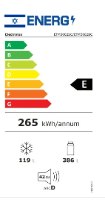 מקרר מקפיא עליון 505 ליטר דגם Electrolux ETM5002BC אלקטרולוקס שחור