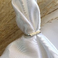 טבעת חותם מלבן עם חריטה