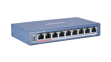 מתג לא מנוהל 8 פורטים Hikvision 8 Port Fast Ethernet Unmanaged POE Switch DS-3E0109P-E(C)