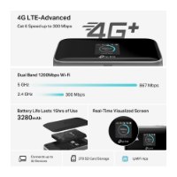 נתב סלולרי Tp-Link M7450 LTE-Advanced Wi-Fi – אינפוגרפיקה המציגה את הנתב מפרט טכני
