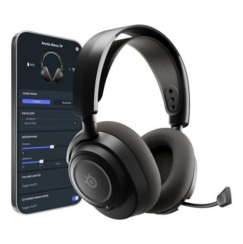 אוזניות גיימינג אלחוטיות SteelSeries Arctis Nova 7P Gen 2 שחור