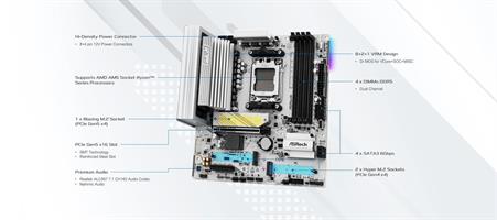 ASROCK MB ASR B850M PRO RSBW