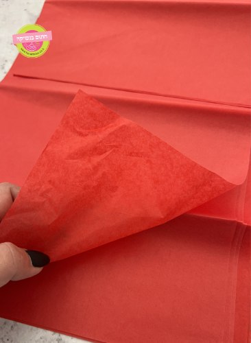 נייר משי לאריזה אדום 50/60 ס"מ - 10 יחידות