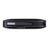 רכזת Tp-Link UH400 USB 3.0 4-Port Portable – פריט בודד מפצל USB שחור עם כבל USB משולב מאוחסן בחריץ בצד