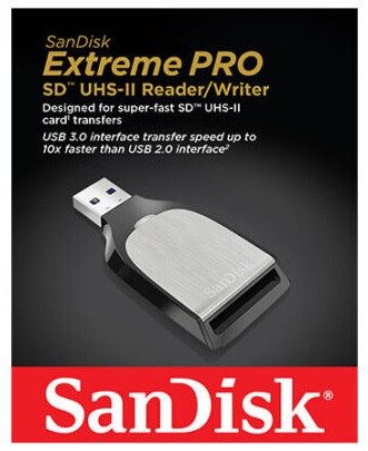 קורא כרטיסי זכרון SD למצלמות Sandisk Extreme Pro SD UHS-II