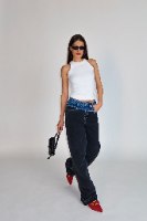 ג'ינס ניירובי GOV אפור שילוב כחול