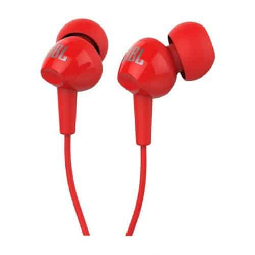 אוזניות IN EAR עם מיק אדום JBL C100