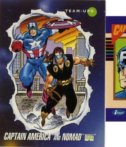 קלף בודד מארוול marvel - captain america & nomad - Universe Series 3 - 80