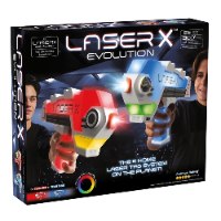 LASER X - זוג אקדחי משחק רבולושן בלי אפוד