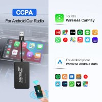 CCPA מתאם לרכב CarPlay ו‑Android Auto אלחוטי Carlinkit