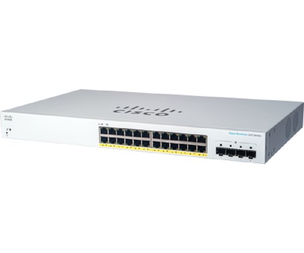 מתג מנוהל CISCO 24 PORT POE 8WX24 1GB 195W 4X1G SFP