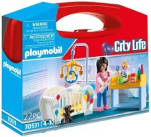 פליימוביל 70531 חדר תינוקות מארז מזוודה - playmobil City-Life