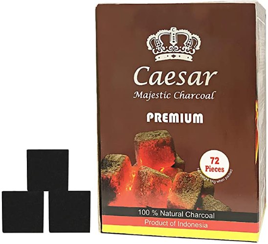 גחלי CAESAR קוביות גודל 25 מ"מ