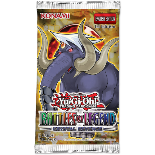 קלפי יו-גי-הו חבילת בוסטר Yu-Gi-Oh! TCG: Battles of Legend: Crystal Revenge Booster Pack