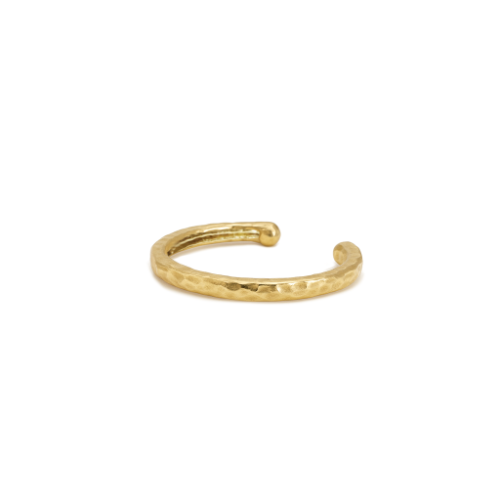 עגיל cuff מרוקע זהב 14 קרט