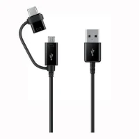 מטען כפול לרכב עם כבל Samsung USB-C Dual Car Charger 15W