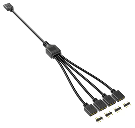 מפצל שחור מ1-ל4 ARGB