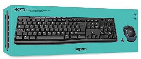 סט עכבר ומקלדת אלחוטיים דגם Logitech M270 (עברית אנגלית)
