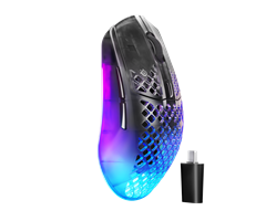 עכבר גיימינג אלחוטי SteelSeries Aerox 3 WL Gen 2 Shadow Edition שחור