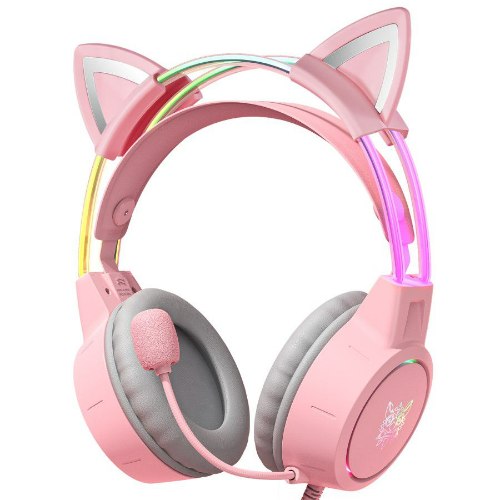 אוזניות גיימינג מקצועיות Onikuma X15 Pro בצבע ורוד – עיצוב מרשים, סאונד מדויק, נוחות מקסימלית