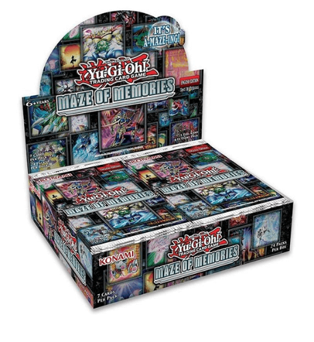 Yu-Gi-Oh! Maze Of Memories Booster Box (24 Packs) קלפי יו-גי-הו TCG מקוריים בוסטר בוקס מבוך זיכרונות