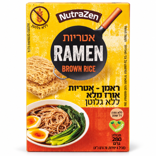אטריות ראמן אורז מלא ללא גלוטן 280 גרם - נוטרה זן