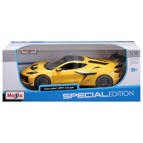 דגם מכונית קורבט קופה ZR1 צהוב - Maisto 1:18