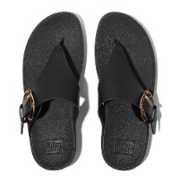 כפכף לולו שחור עם אבזם פיטפלופ FITFLOP
