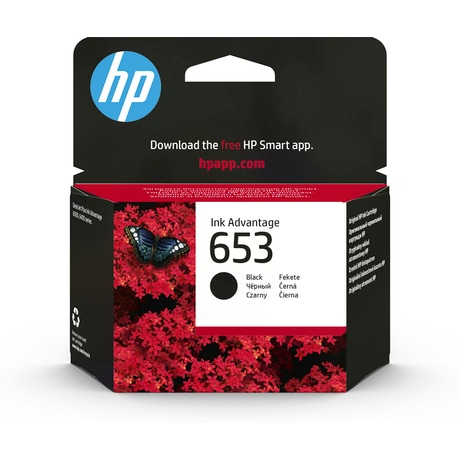 ראש דיו שחור מקורי HP 653