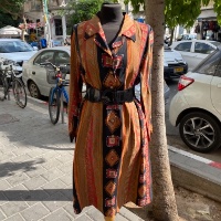 שמלת גלבייה עם כפתורים M/L