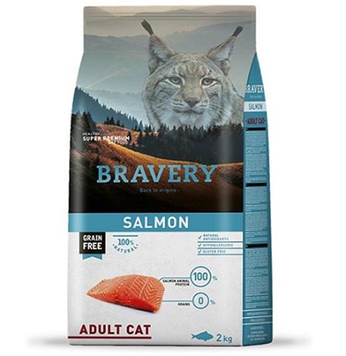 מזון לחתולים ברוורי סלמון מועשר ללא דגנים 2 ק"ג