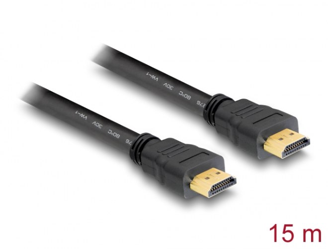 כבל מסך Delock High Speed HDMI with Ethernet Cable 4K 120 Hz 15 m