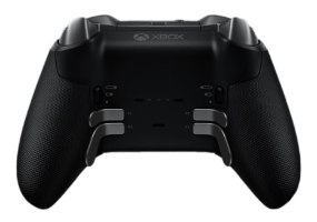בקר משחק אלחוטי שחור Microsoft Xbox Elite Wireless Controller Series 2 – מבט אחורי עם ארבעה משוטים