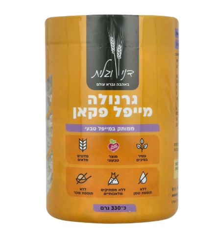 גרנולה מייפל תמר פקאן 330 גרם - דני וגלית