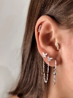 Arena Earrings Silver