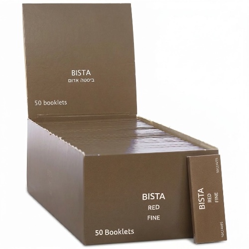 נייר גלגול BISTA אדום – מארז 50 יח'