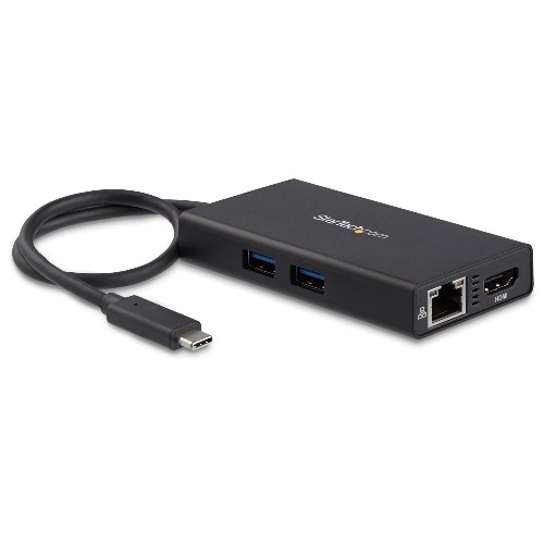 Startech USB-C Multiport Adapter 4K HDMI 2xUSB-A Ports 60W 1G Lan MAC & Windows