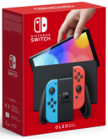 קונסולה נינטנדו סוויץ' OLED - כחול אדום "Nintendo Switch OLED Red Blue 7 - יבואן רשמי שנתיים אחריות