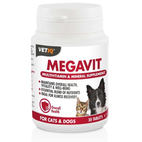 MEGAVIT - מולטי ויטמין ומינרלים לחתול ולכלב