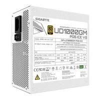 ספק כוח Gigabyte UD1000GM PG5 V2 ICE 1000W Gold 80+ PCIe 5.1
