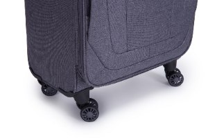 סט 3 מזוודות SWISS ALPS בד קלות וסופר איכותיות - צבע אפור