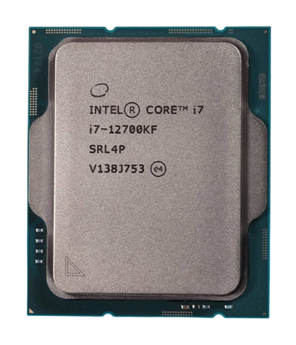 מעבד דור 12 INTEL I7-12700KF Tray 12 Cores 5Ghz NO GPU NO FAN