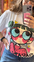 טישרט paradise לבנה