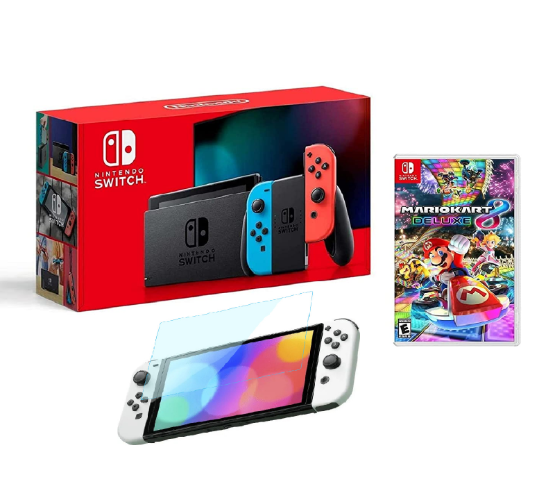 ערכת Nintendo Switch + מגן מסך ומשחק