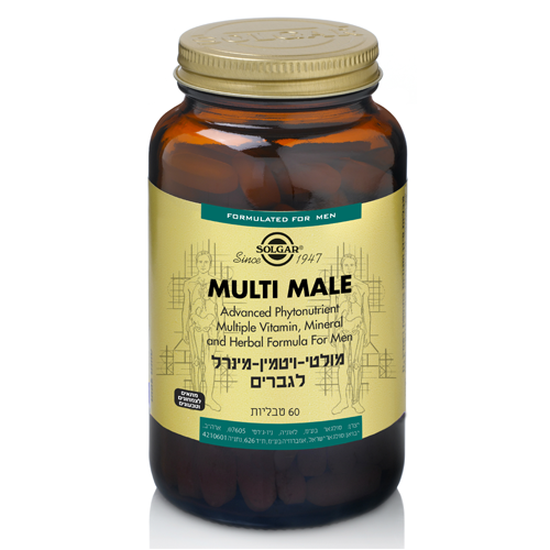 מולטי ויטמין מינרל לגברים ,60 טבליות ,סולגאר